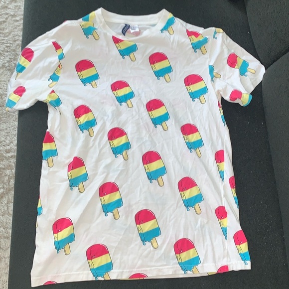 H&M Other - H&M White Popsicle T Shirt Short Sleeve